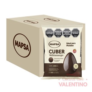 Baño de Moldeo Mapsacuber Semiamargo - 500 Grs - Pack 10 Un