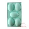 Molde Silicona Huevos Lisos - 5 Un