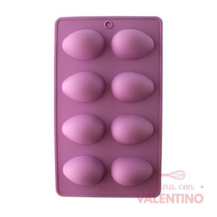 Molde Silicona Huevos Lisos - 8 Un