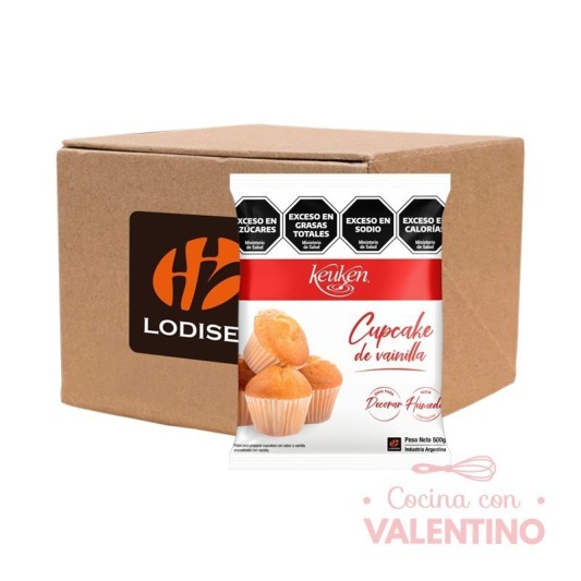 Mix Cupcake Keuken Vainilla - 500 Grs - Pack 12 Un