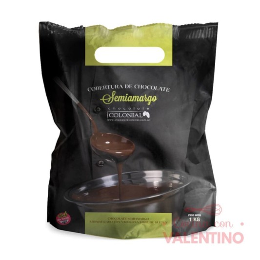 Chocolate Cobertura Colonial Semiamargo - 1 Kg