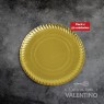 Plato Bandeja Carton Dorado - 25 Cm - 50 Un