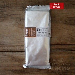 Chocolate Cobertura Fenix Leche N°83 - 1 Kg - Pack 10 Un