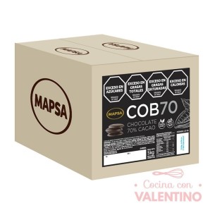 Chocolate Cobertura Mapsa COB70 Semiamargo 70% - 500 Grs - Pack 6 Un