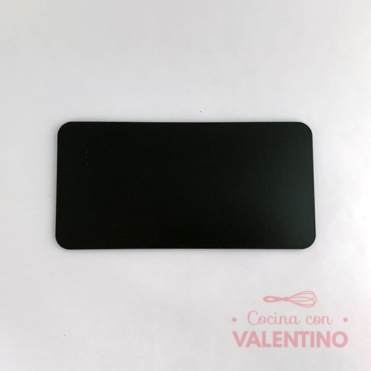 Base Rectangular Fibro Plus con Tacos Negra - 20x35