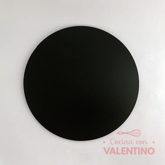 Base Fibro Plus Circulo con Tacos Negra - 22 Cm