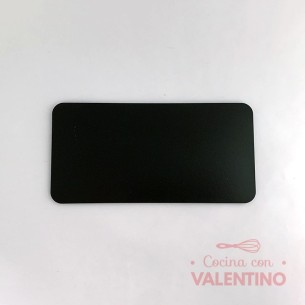 Base Fibro Plus Rectangular  con Tacos Negra - 10x20