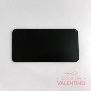 Base Fibro Plus Rectangular  con Tacos Negra - 25x35