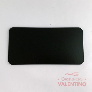 Base Fibro Plus Rectangular  con Tacos Negra - 30x35