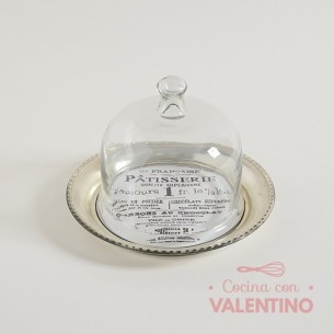 Campana Vidrio Kotah Plato Bronce 23x14
