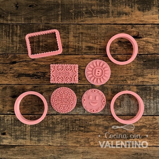 Cortante + Sello DeliPrint Set Galletas Clasicas - 4 Un