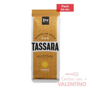 Harina 3/0 Tassara - 1 Kg  Pack 10 Un