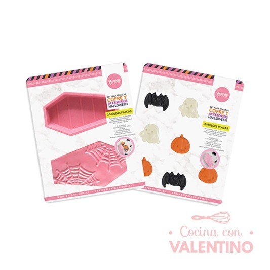 Set Placas Parpen Cofre y Accesorios Halloween