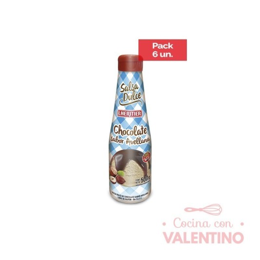 Salsa Lheritier Avellana - 500 Grs - Pack 6 Un.