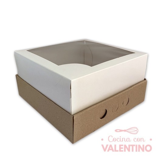 Caja Desayuno Blanca/Kraft  23x23x12