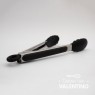 Pinza Acero Punta Silicona Negra - 26 Cm
