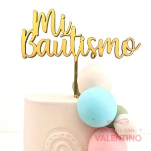 Cake Topper Plaqui Mi Bautismo