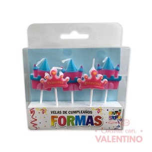 Vela Party Store Castillos y Coronas - 5 Un.