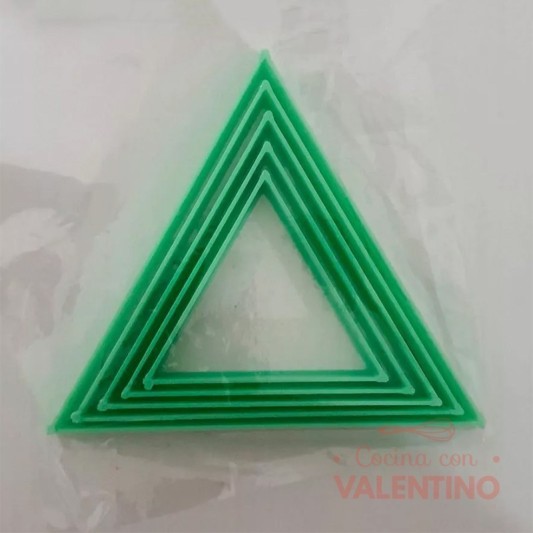 Cortante Flogus Plastico Set Triangulo x5