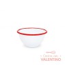 Bowl Enlozado Nonfork® Borde Rojo 14x7