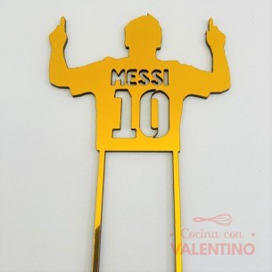 Cake Topper Plaqui Messi