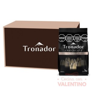 Chocolate Cobertura Tronador Blanco - 1 Kg - Pack 6 Un