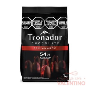 Chocolate Cobertura Tronador Semiamargo 54% - 1 Kg