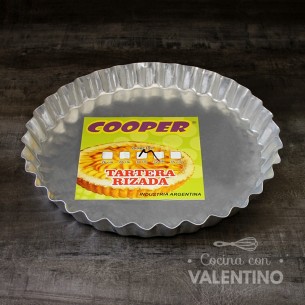 Molde Tartera Alum. Baja Fija Riz. Cooper (medida 30 CM)