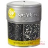 Sprinkles Wilton - 4 Celdas - Blanco. Negro y Plateado - 108 Grs.