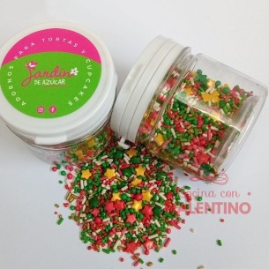 Sprinkles Jardin Repostero Navidad Dorado - 75 Gr