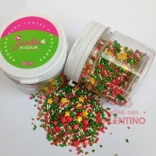 Sprinkles Jardin Repostero Navidad Dorado - 75 Gr