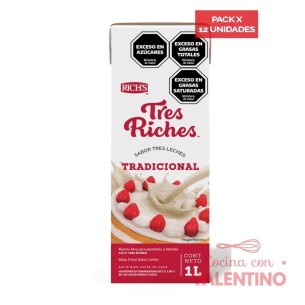 Tres Riches (UHT) - 1 Lt - Pack 12 Un