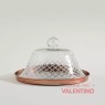 Campana Vidrio Kotah Plato Cobre 23x14