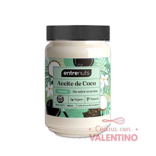 Aceite de Coco Entrenuts Neutro - 360 Grs