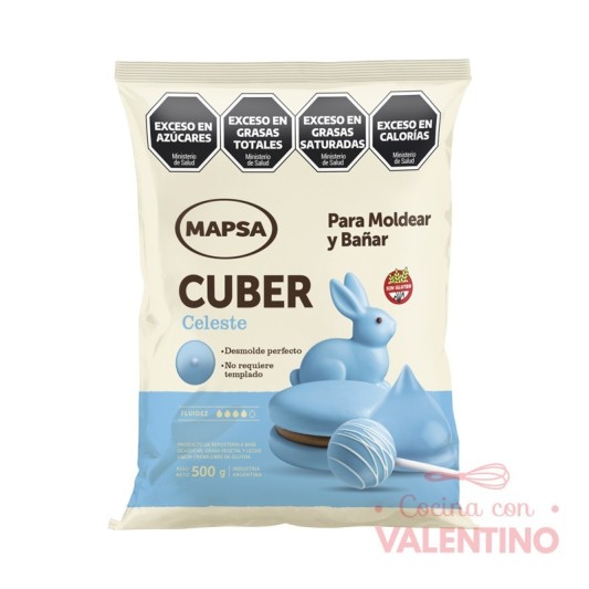 Baño de Moldeo Mapsacuber Celeste - 500 Grs