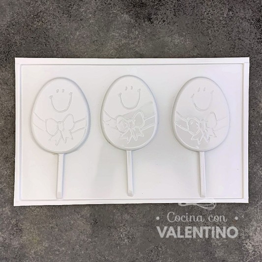 Placa Plastichok Chupetines Huevos x3 1616C