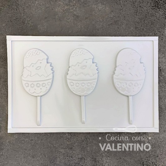 Placa Plastichok Chupetines Pollitos x 3 1617C