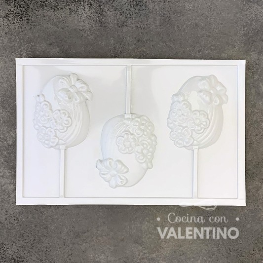 Placa Plastichok Chupetines Huevos y Flores 1657C