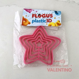 Cortante Flogus Plastico Set Estrella x5