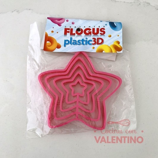 Cortante Flogus Plastico Set Estrella x5