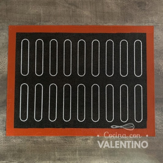 Placa de Silicona Vainilla / Eclair / Macaron