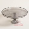 Plato Posa Torta ALTO Vidrio Ares 32x15