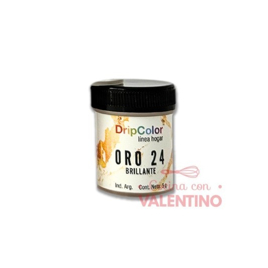 Colorante Polvo DripColor Brillante Oro 24 - 5 Grs