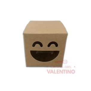 Estuche Carita Sonriente Kraft 8x8x8
