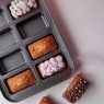 Molde Antiadherente Pastelar  x8 Mini Budin 39 x 29 cm