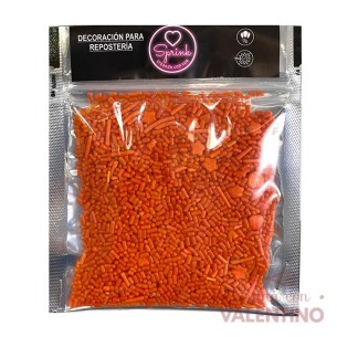 Mix Sprinkles Color Naranja - 50 Grs