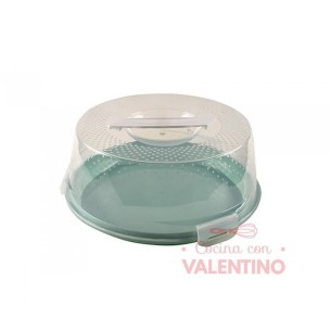 Porta Torta Plastico Dsaza con Agarradera 28x12