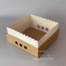 Cajas Drip Box Blanca y Kraft - 25x25x12