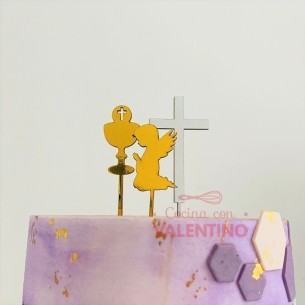 Cake Topper Plaqui Mini Comunion/Bautismo  - 1 un.