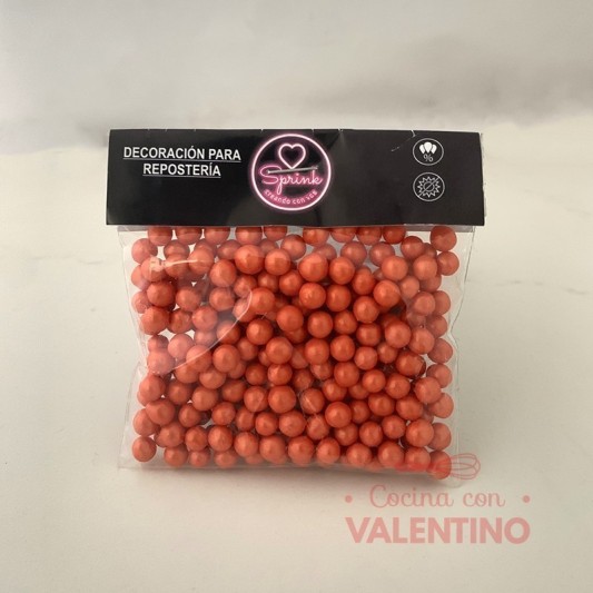 Perlas Sprink Neon Naranja - 40 Grs